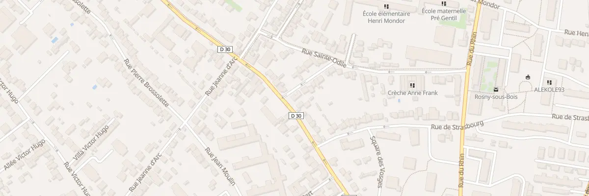 Plan du 95B Rue du Gen Leclerc à Rosny-sous-Bois