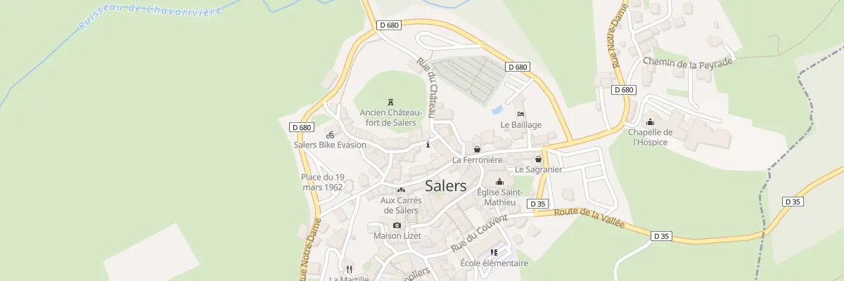 Plan du 5040 Le Bourg à Salers