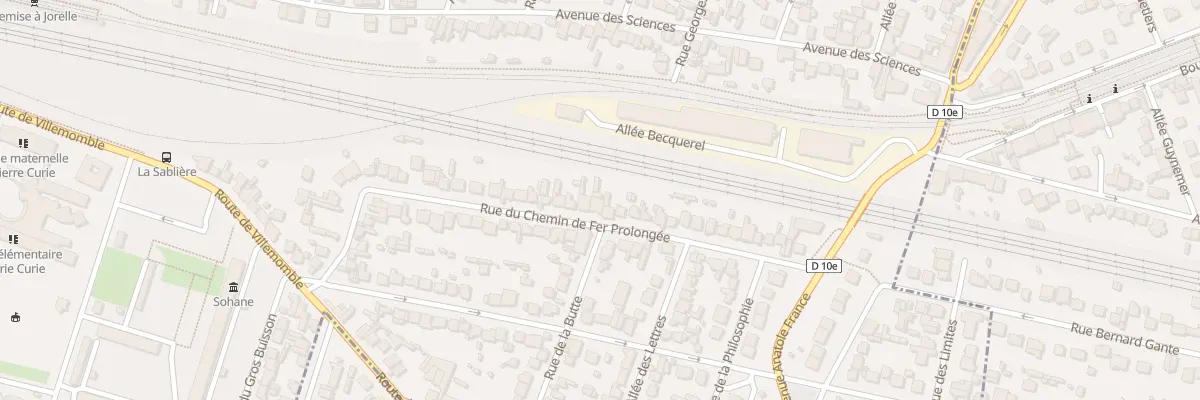 Plan du 45 Rue du Chem de Fer Prolongee à Bondy
