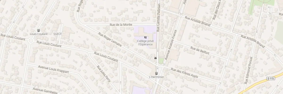 Plan du 14 Rue Roger Lemaire à Aulnay-sous-Bois