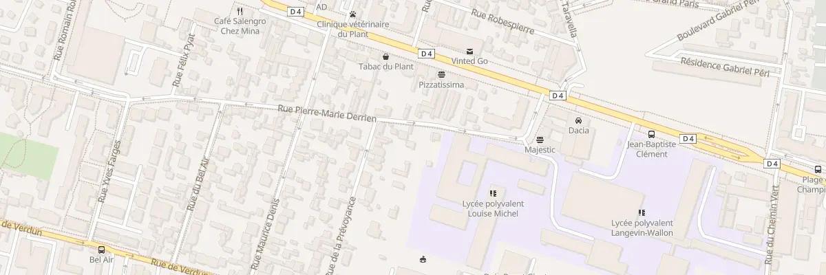 Plan du 13 Rue Pierre Marie Derrien à Champigny-sur-Marne