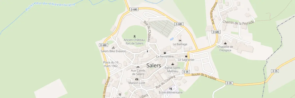 Plan du 5039 Le Bourg à Salers