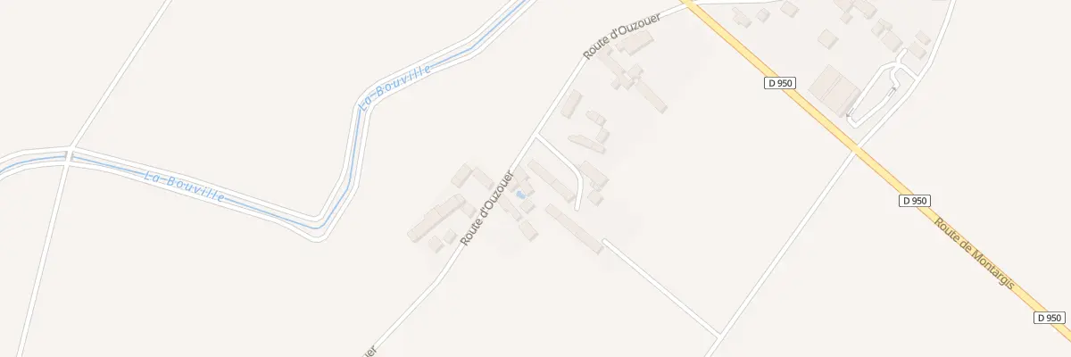 Plan du 21 Rte d’Ouzouer à Mézières-en-Gâtinais