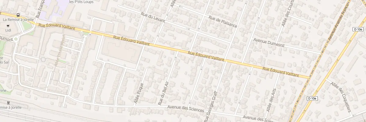 Plan du 192 Rue Edouard Vaillant à Bondy