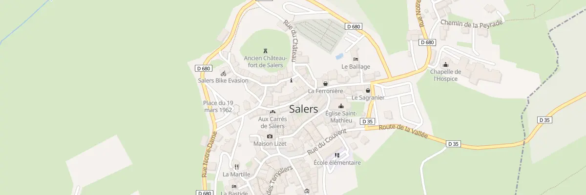 Plan du 5025 Le Bourg à Salers