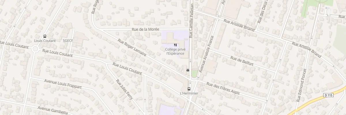 Plan du 12 Rue Roger Lemaire à Aulnay-sous-Bois