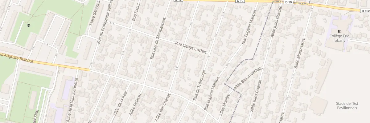 Plan du 27 Rue Bernard de Jussieu à Bondy