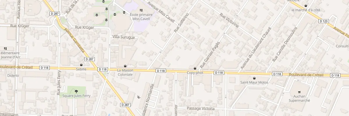 Plan du 31 Rue Solférino à Saint-Maur-des-Fossés