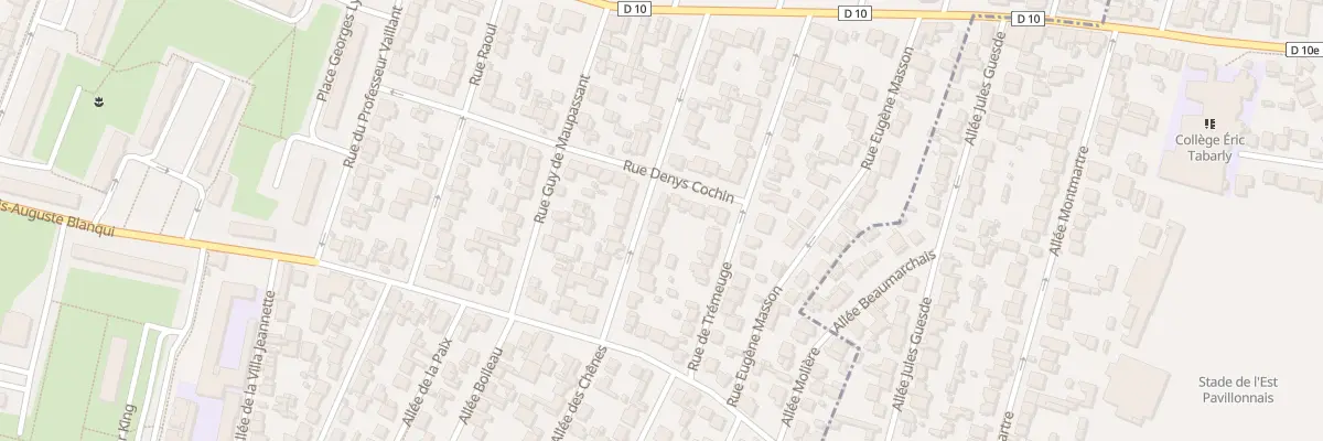 Plan du 25 Rue Bernard de Jussieu à Bondy