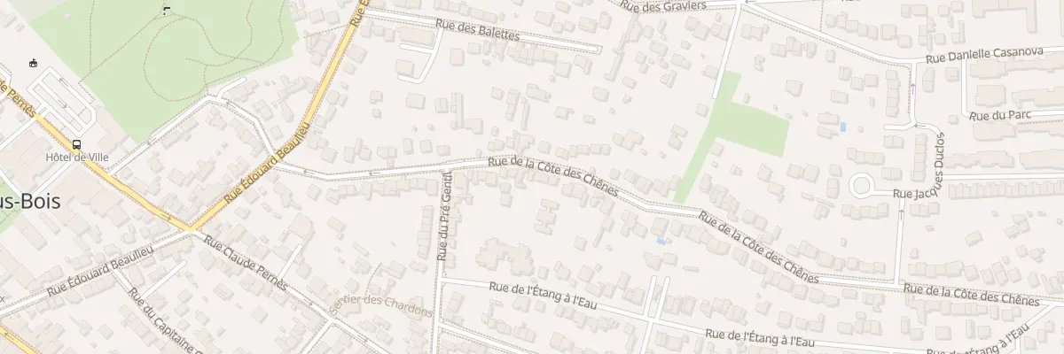 Plan du 44 Rue de la Côte des Chênes à Rosny-sous-Bois