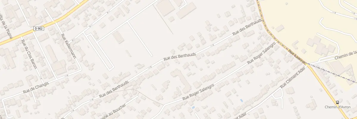 Plan du 134 Rue des Berthauds à Rosny-sous-Bois