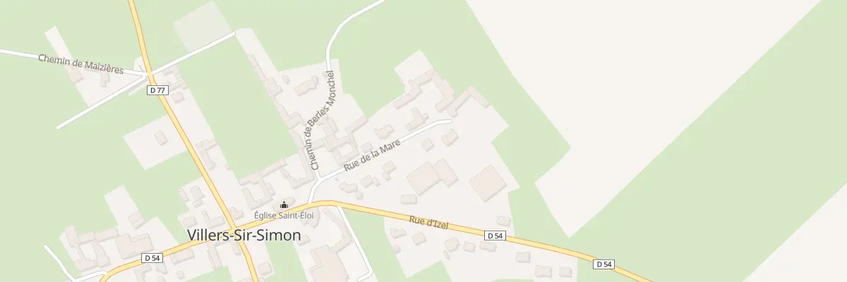 Plan du 8 Rue de la Mare à Villers-Sir-Simon