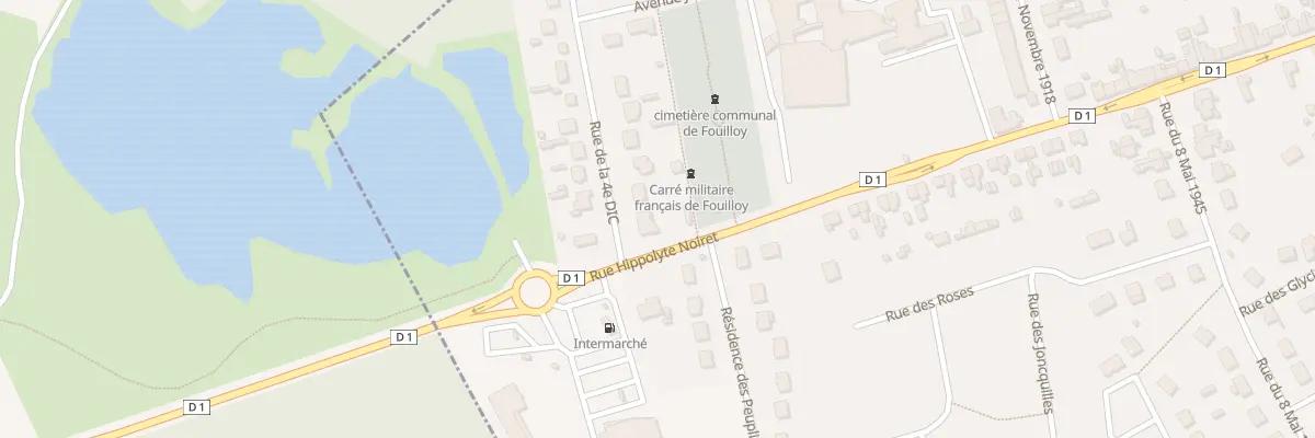 Plan du 2 Rue de la 4e DIC à Fouilloy