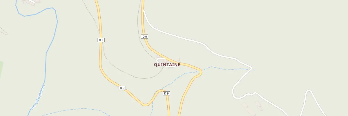 Plan du Hameau de Quintaine à Castans