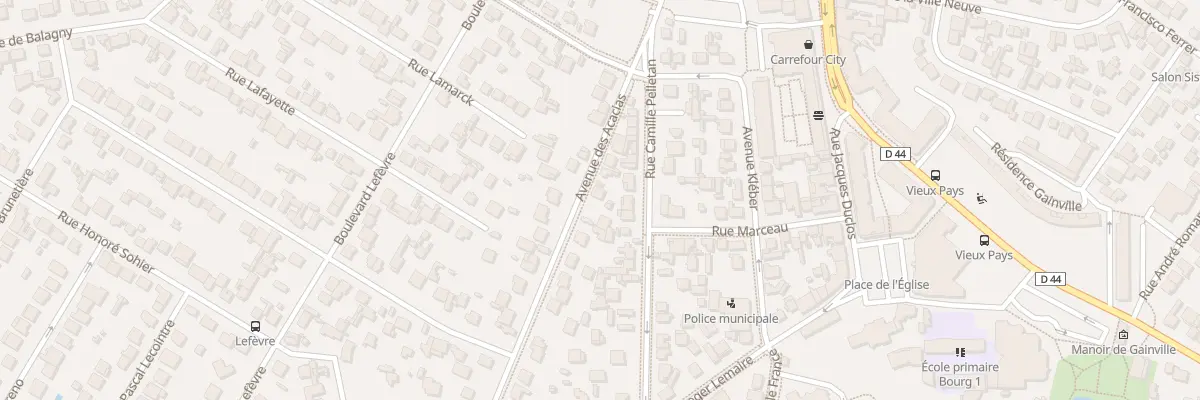 Plan du 24 Av des Acacias à Aulnay-sous-Bois