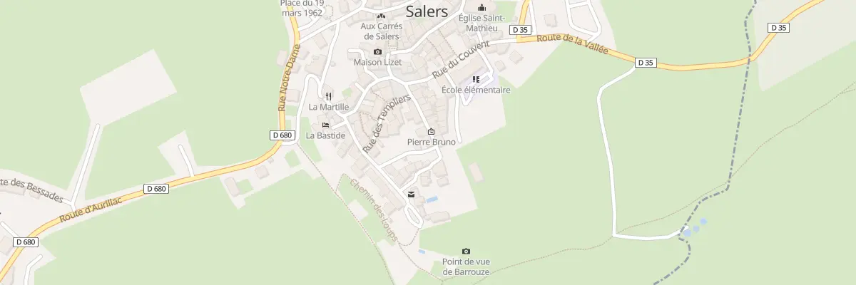 Plan du 5216 Le Bourg à Salers