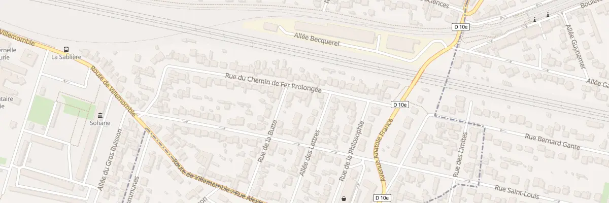 Plan du 44 Rue du Chem de Fer Prolongee à Bondy