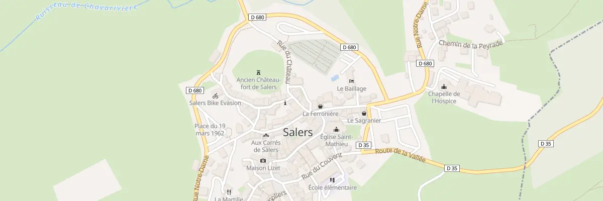 Plan du 5033 Le Bourg à Salers