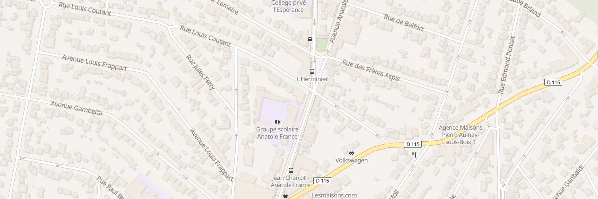 Plan du 53 Av Anatole France à Aulnay-sous-Bois