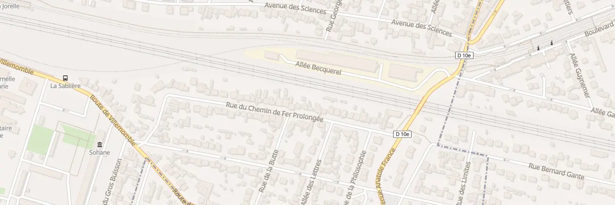 Plan du 51 Rue du Chem de Fer Prolongee à Bondy