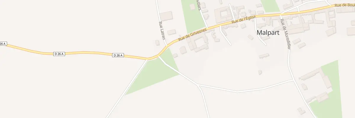 Plan du 3 Rue de Grivesnes à Malpart