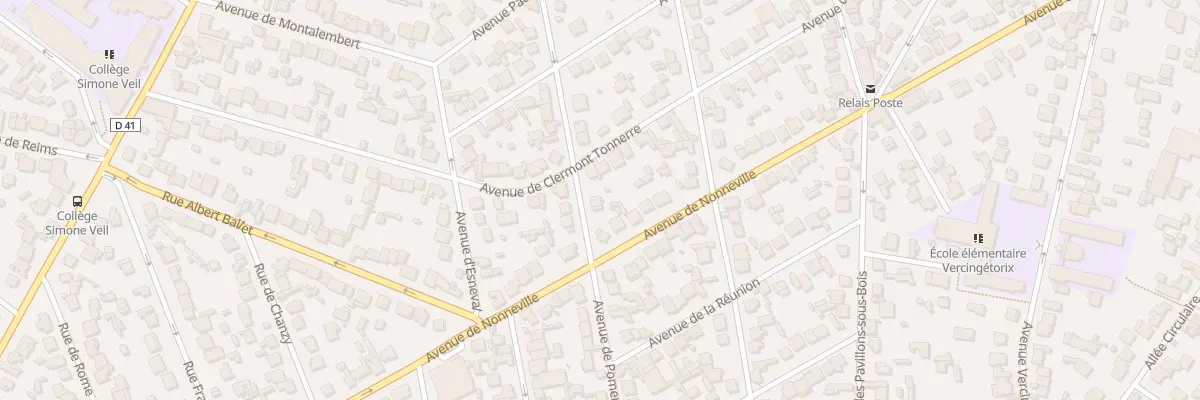 Plan du 53 Av de Pomereu à Aulnay-sous-Bois