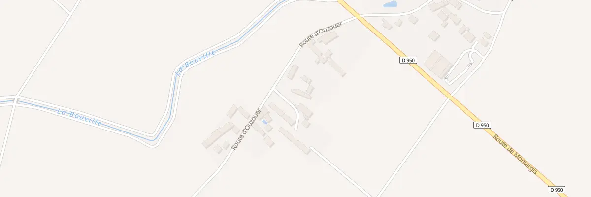 Plan du 17 Rte d’Ouzouer à Mézières-en-Gâtinais