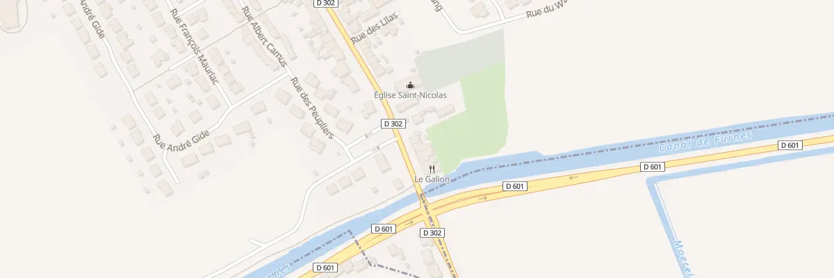 Plan du 12 Rue du Gen de Gaulle à Zuydcoote