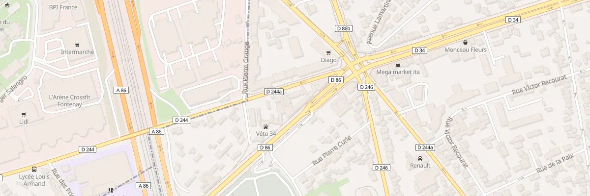 Plan du 1 Bd de Fontenay au Perreux-sur-Marne