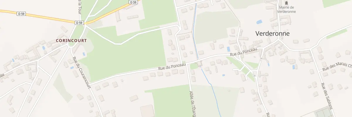 Plan du 12 Rue du Ponceau à Verderonne