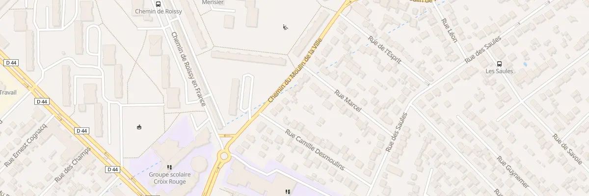 Plan du 34 Rue du Moulin de la Ville à Aulnay-sous-Bois