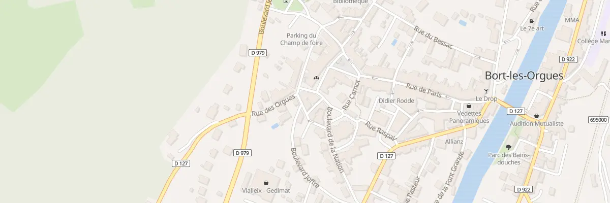 Plan du 5 Bd Doc Teyssier à Bort-les-Orgues
