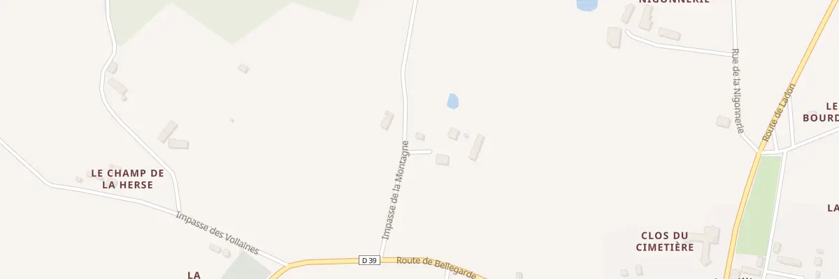 Plan du 14 Imp de la Montagne à Auvilliers-en-Gâtinais