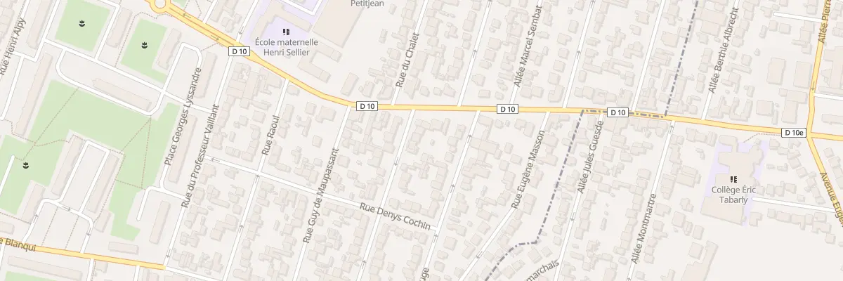 Plan du 5 Rue Bernard de Jussieu à Bondy