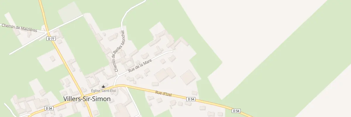 Plan du 10 Rue de la Mare à Villers-Sir-Simon