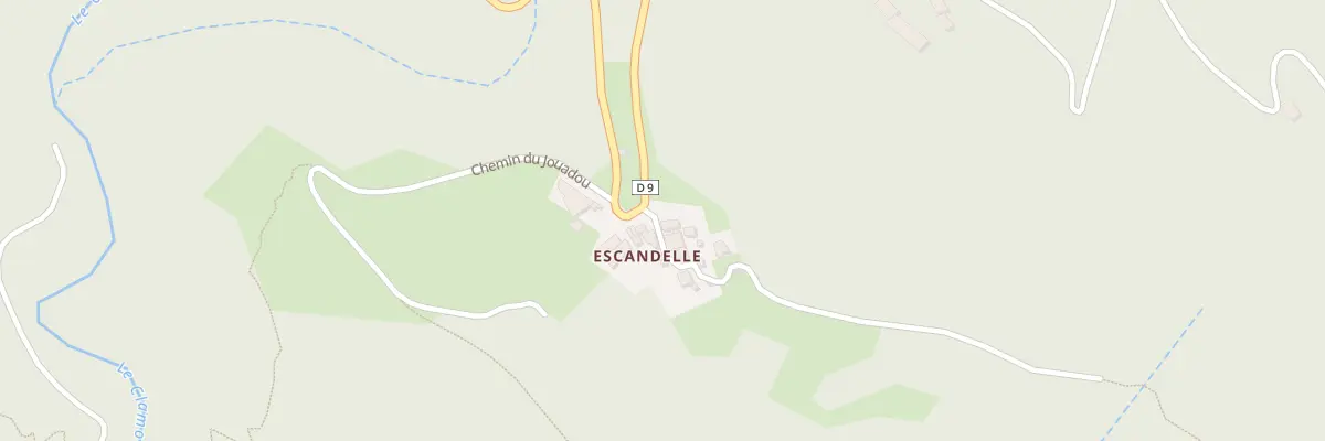 Plan du 80 Hameau d’Escandelle à Castans