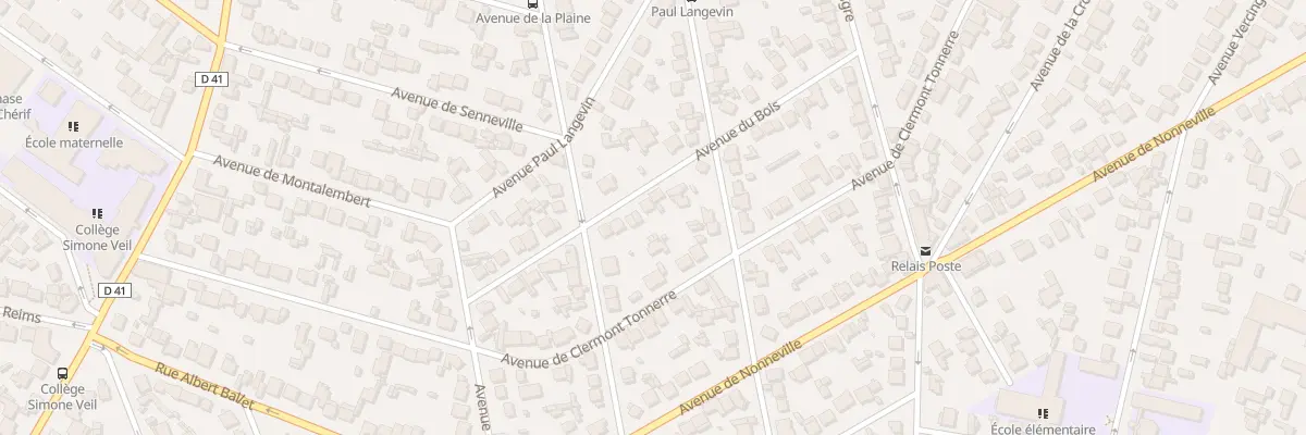 Plan du 21 Av du Bois à Aulnay-sous-Bois