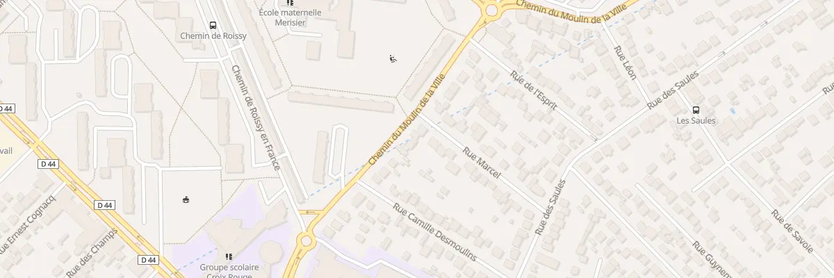 Plan du 38 Rue du Moulin de la Ville à Aulnay-sous-Bois