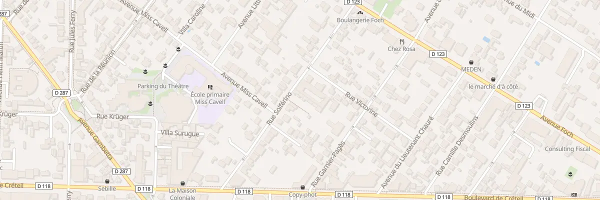 Plan du 13 Rue Solférino à Saint-Maur-des-Fossés
