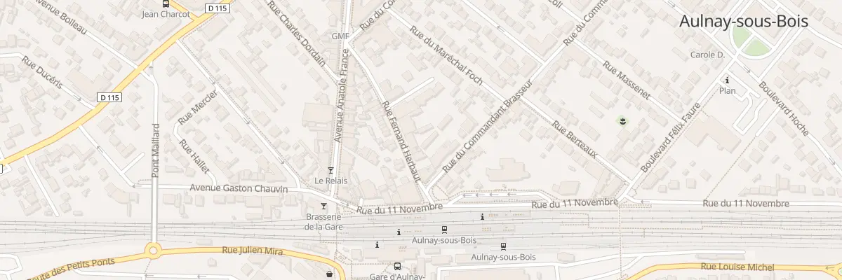 Plan du 12 Rue Fernand Herbaut à Aulnay-sous-Bois