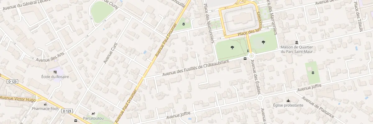 Plan du 7 Av Fusilles de Chateaubriant à Saint-Maur-des-Fossés
