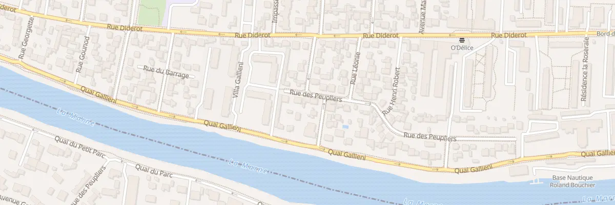 Plan du 6 Rue des Peupliers à Champigny-sur-Marne