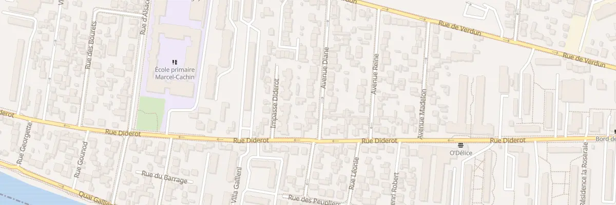 Plan du 7 Av Diane à Champigny-sur-Marne