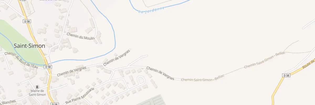 Plan du 6 Prairie de Vergne à Saint-Simon