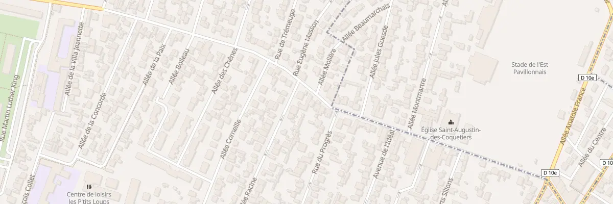 Plan du 190 Rue Louis Auguste Blanqui à Bondy