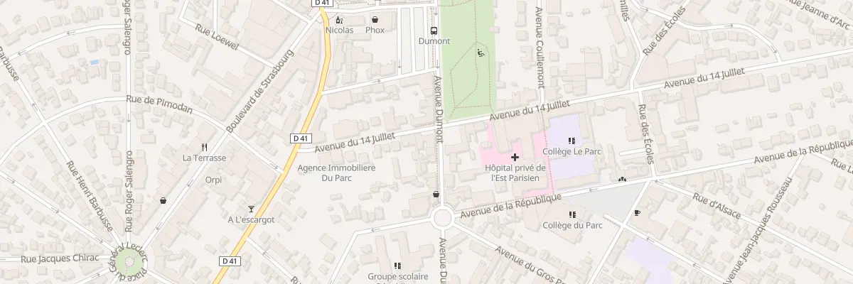 Plan du 32 Av Dumont à Aulnay-sous-Bois