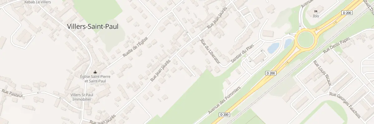 Plan du 38 Rue Jean Jaurès à Villers-Saint-Paul