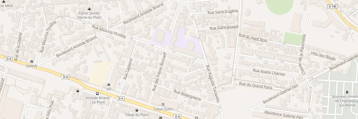 Plan du 44B Rue Maurice Pirolley à Champigny-sur-Marne