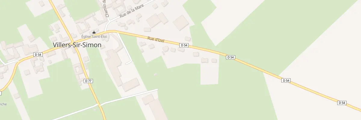 Plan du 9 Rue d’Izel à Villers-Sir-Simon
