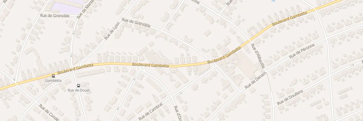 Plan du 125 Bd Gambetta à Marles-les-Mines
